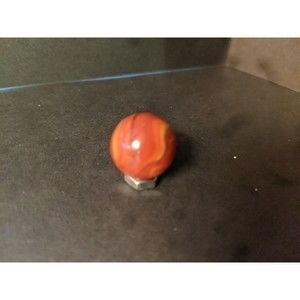 Akro Agate Marble Vintage Brick Ox Blood Superman Patch Tricolor Corkscrew